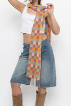 Load image into Gallery viewer, Vintage x Gingham Soft Knit Scarf
