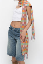 Load image into Gallery viewer, Vintage x Gingham Soft Knit Scarf