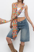 Load image into Gallery viewer, Vintage x Gingham Soft Knit Scarf