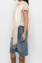 Load image into Gallery viewer, Vintage x Cream Silk-Feel Scarf
