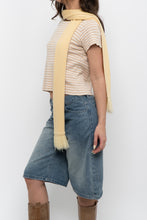 Load image into Gallery viewer, Vintage x Yellow Knit Fringe Scarf