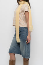 Load image into Gallery viewer, Vintage x Yellow Knit Fringe Scarf