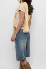 Load image into Gallery viewer, Vintage x Yellow Knit Fringe Scarf