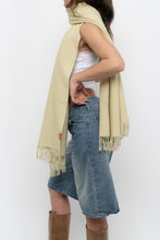 Load image into Gallery viewer, Vintage x Pale Green Pure Alpaca Scarf