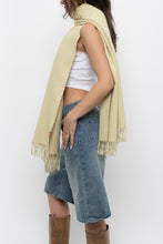 Load image into Gallery viewer, Vintage x Pale Green Pure Alpaca Scarf