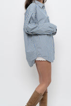 Load image into Gallery viewer, Vintage x TOMMY HILFIGER Blue Striped Cotton Buttonup (XS-L)