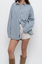 Load image into Gallery viewer, Vintage x TOMMY HILFIGER Blue Striped Cotton Buttonup (XS-L)
