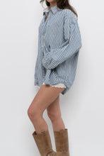 Load image into Gallery viewer, Vintage x TOMMY HILFIGER Blue Striped Cotton Buttonup (XS-L)