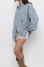 Load image into Gallery viewer, Vintage x TOMMY HILFIGER Blue Striped Cotton Buttonup (XS-L)