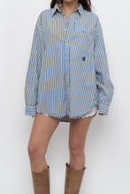 Load image into Gallery viewer, Vintage x TOMMY HILFIGER Blue Striped Cotton Buttonup (XS-L)