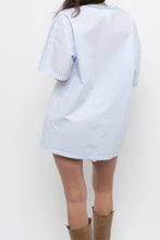 Load image into Gallery viewer, ADIDAS x Baby Blue Striped Cotton Oversized Tee (XS-L)