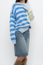Load image into Gallery viewer, Modern x BEACH RIOT Blue Striped Cotton-blend Knit Sweater (XS-XL)