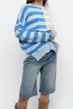 Load image into Gallery viewer, Modern x BEACH RIOT Blue Striped Cotton-blend Knit Sweater (XS-XL)