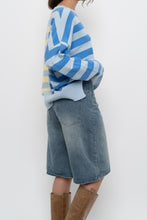 Load image into Gallery viewer, Modern x BEACH RIOT Blue Striped Cotton-blend Knit Sweater (XS-XL)
