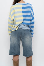 Load image into Gallery viewer, Modern x BEACH RIOT Blue Striped Cotton-blend Knit Sweater (XS-XL)