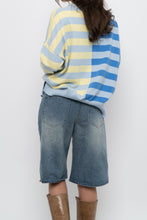 Load image into Gallery viewer, Modern x BEACH RIOT Blue Striped Cotton-blend Knit Sweater (XS-XL)