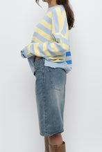 Load image into Gallery viewer, Modern x BEACH RIOT Blue Striped Cotton-blend Knit Sweater (XS-XL)