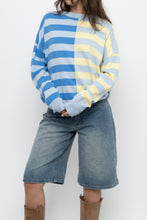Load image into Gallery viewer, Modern x BEACH RIOT Blue Striped Cotton-blend Knit Sweater (XS-XL)