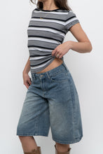 Load image into Gallery viewer, Vintage x CLUB MONACO Navy Striped Cotton-Blend Tee (S)