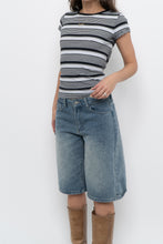 Load image into Gallery viewer, Vintage x CLUB MONACO Navy Striped Cotton-Blend Tee (S)