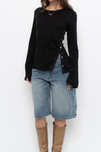 Load image into Gallery viewer, VERONICA BEARD x Black Ribbed Cotton Long Sleeve (M, L)