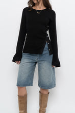 Load image into Gallery viewer, VERONICA BEARD x Black Ribbed Cotton Long Sleeve (M, L)