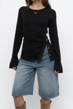 Load image into Gallery viewer, VERONICA BEARD x Black Ribbed Cotton Long Sleeve (M, L)