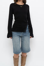 Load image into Gallery viewer, VERONICA BEARD x Black Ribbed Cotton Long Sleeve (M, L)