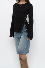 Load image into Gallery viewer, VERONICA BEARD x Black Ribbed Cotton Long Sleeve (M, L)