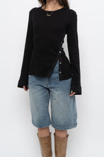 Load image into Gallery viewer, VERONICA BEARD x Black Ribbed Cotton Long Sleeve (M, L)