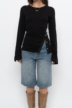 Load image into Gallery viewer, VERONICA BEARD x Black Ribbed Cotton Long Sleeve (M, L)