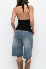 Load image into Gallery viewer, Vintage x Black Ruffled Cotton-Blend Halter (S-L)