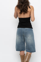 Load image into Gallery viewer, Vintage x Black Ruffled Cotton-Blend Halter (S-L)