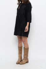 Load image into Gallery viewer, Vintage x Black Bohemian Mini Dress (XS-M)