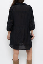 Load image into Gallery viewer, Vintage x Black Bohemian Mini Dress (XS-M)