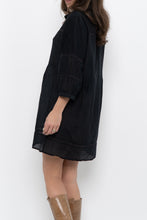Load image into Gallery viewer, Vintage x Black Bohemian Mini Dress (XS-M)