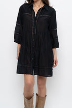 Load image into Gallery viewer, Vintage x Black Bohemian Mini Dress (XS-M)