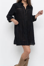 Load image into Gallery viewer, Vintage x Black Bohemian Mini Dress (XS-M)