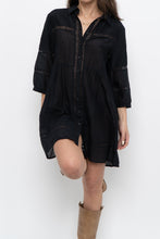 Load image into Gallery viewer, Vintage x Black Bohemian Mini Dress (XS-M)