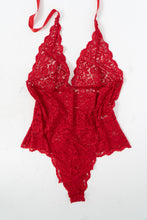 Load image into Gallery viewer, Vintage x Red Lace Bodysuit (L)
