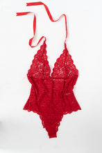Load image into Gallery viewer, Vintage x Red Lace Bodysuit (L)