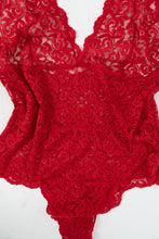 Load image into Gallery viewer, Vintage x Red Lace Bodysuit (L)