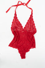 Load image into Gallery viewer, Vintage x Red Lace Bodysuit (L)