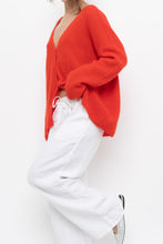 Load image into Gallery viewer, LA MAILLE SEZANE x Red Mohair Alpaca Knit Cardigan (S-XL)