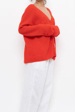 Load image into Gallery viewer, LA MAILLE SEZANE x Red Mohair Alpaca Knit Cardigan (S-XL)