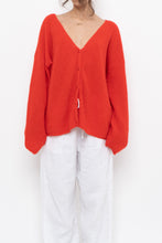 Load image into Gallery viewer, LA MAILLE SEZANE x Red Mohair Alpaca Knit Cardigan (S-XL)