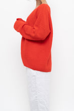 Load image into Gallery viewer, LA MAILLE SEZANE x Red Mohair Alpaca Knit Cardigan (S-XL)