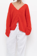 Load image into Gallery viewer, LA MAILLE SEZANE x Red Mohair Alpaca Knit Cardigan (S-XL)