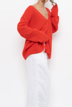 Load image into Gallery viewer, LA MAILLE SEZANE x Red Mohair Alpaca Knit Cardigan (S-XL)