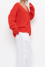 Load image into Gallery viewer, LA MAILLE SEZANE x Red Mohair Alpaca Knit Cardigan (S-XL)